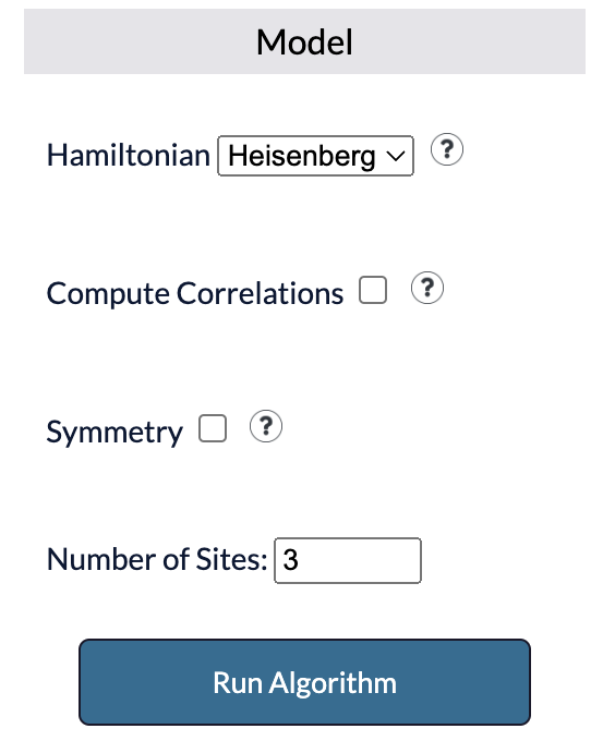 Main menu components